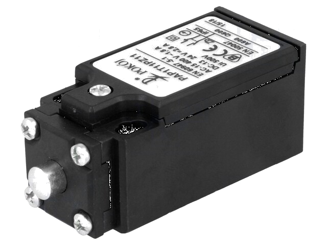 Eindschakelaar; pin Ø8mm; NO + NC; 10A; max.400VAC; max.250VDC Eindschakelaar; pin Ø8mm; NO + NC; 10A; max.400VAC; max.250VDC
